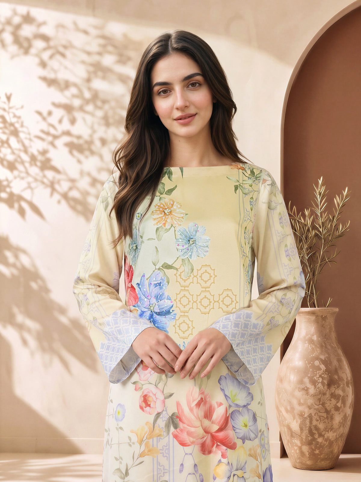 2 Piece Silk Suit (Pret)