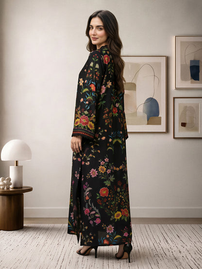 Silk Kaftan- Embellished (Pret)