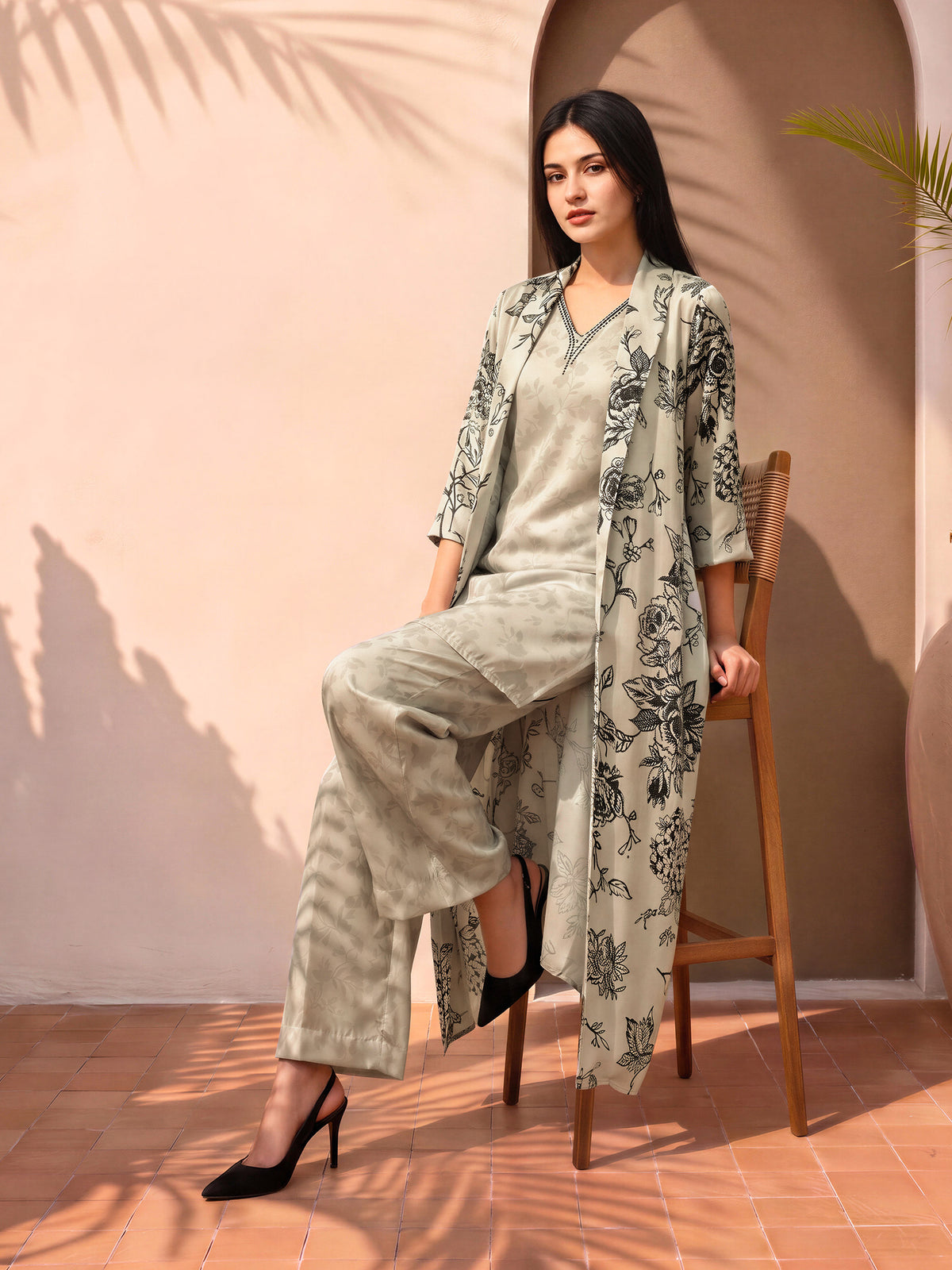 2 Piece Silk Suit (Pret)