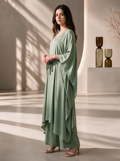 2 Piece Premium Silk Kaftan Suit (Pret)