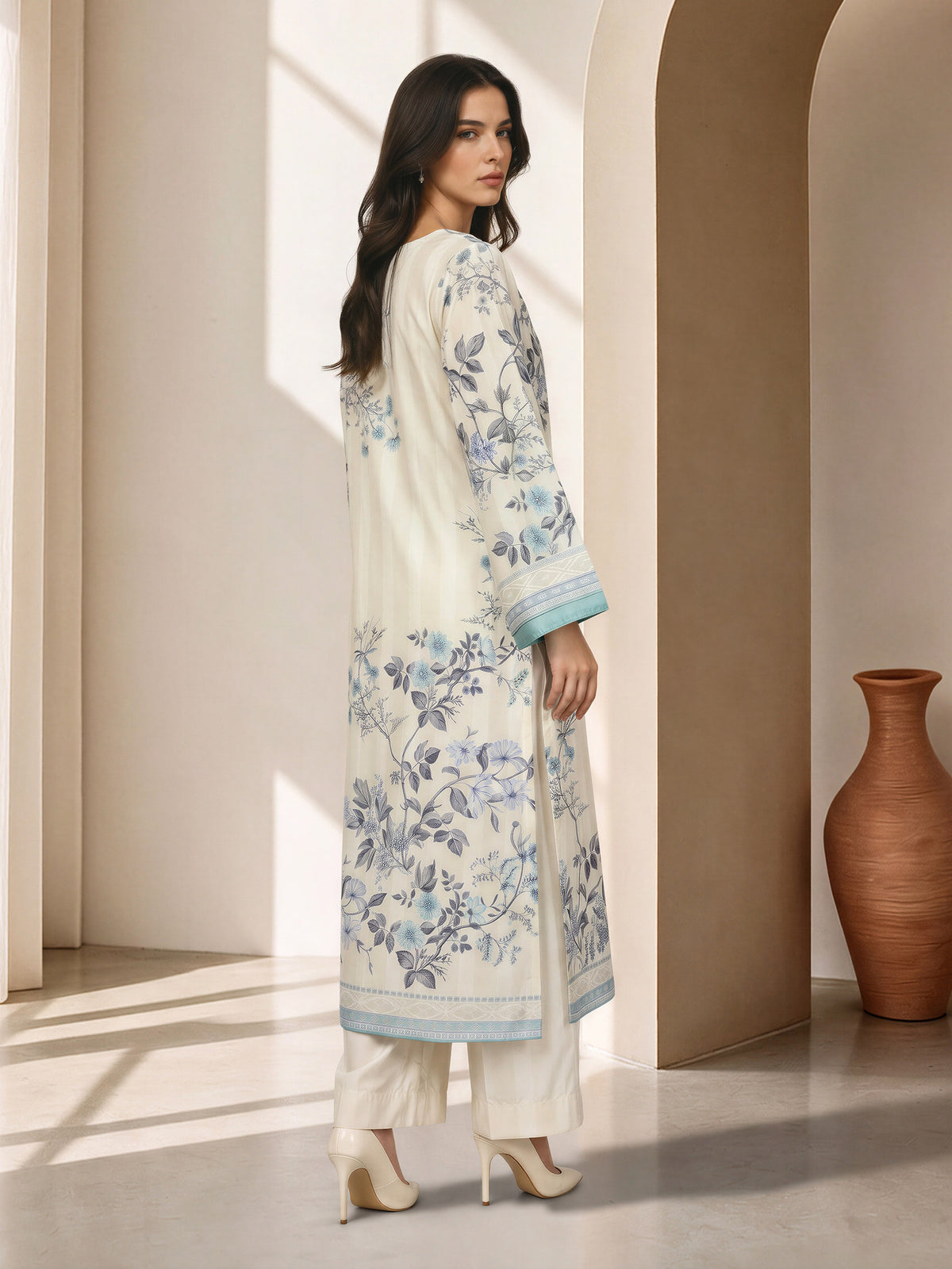 2 Piece Silk Suit (Pret)