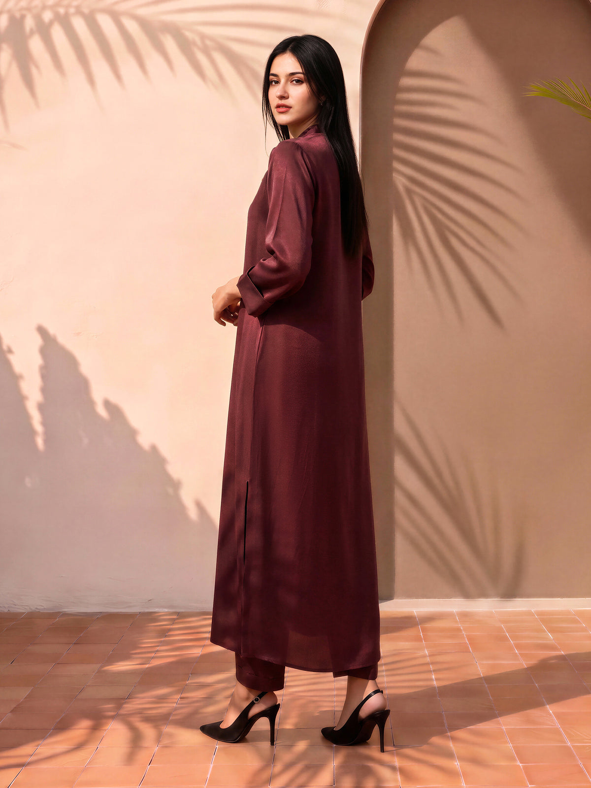 2 Piece Silk Suit (Pret)