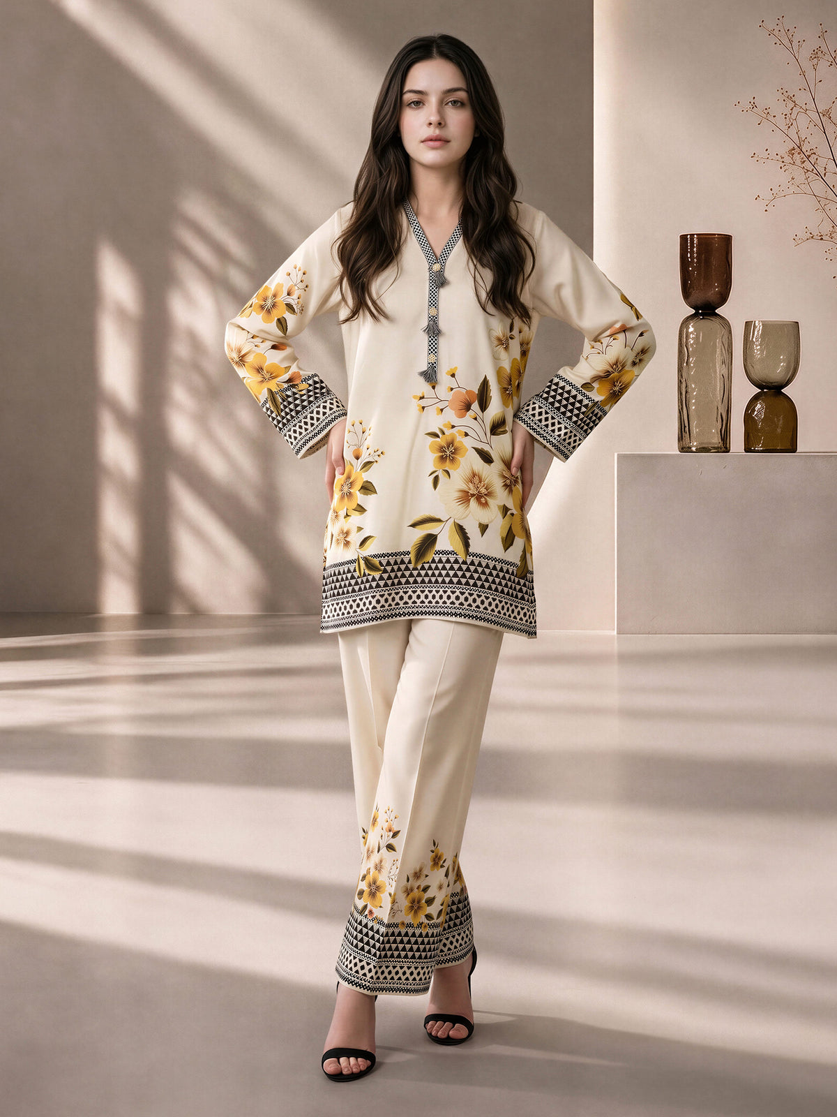 Viscose Crepe Co-ord Set