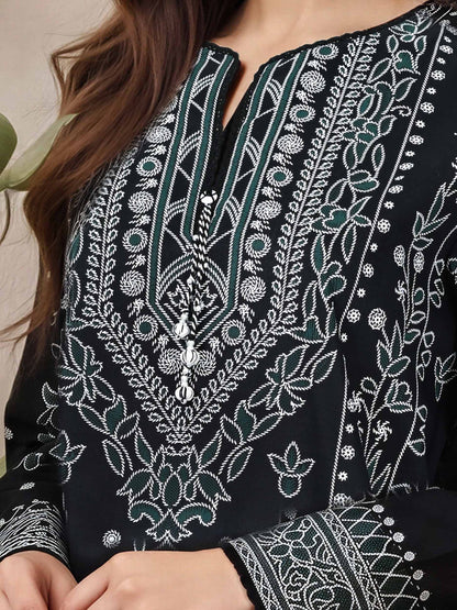 2 Piece Lawn Slub Suit (Pret)