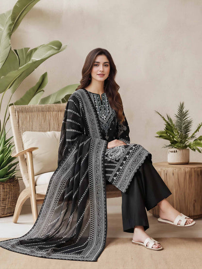 2 Piece Lawn Slub Suit (Pret)