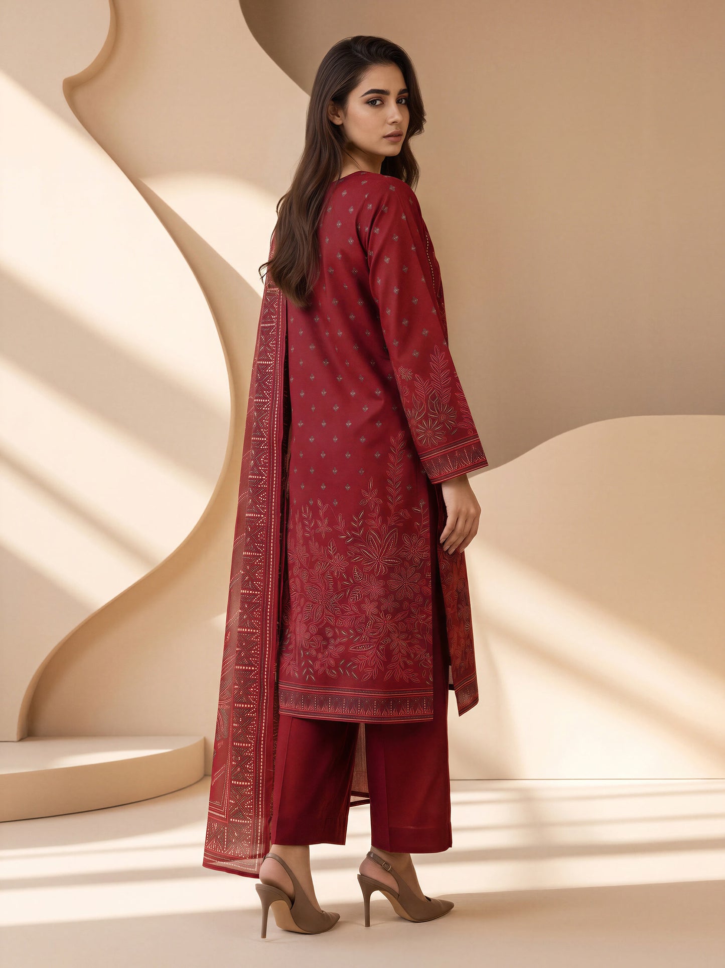 3 Piece Lawn Suit (Pret)