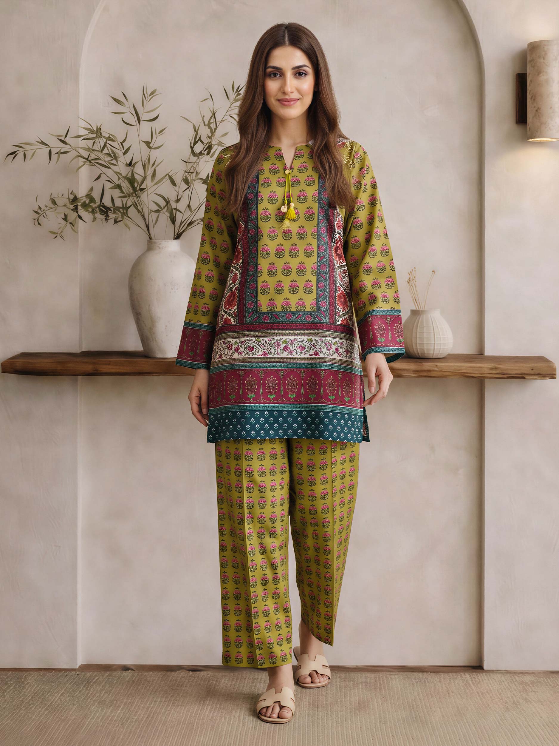 Viscose Cotton Co-ord Set