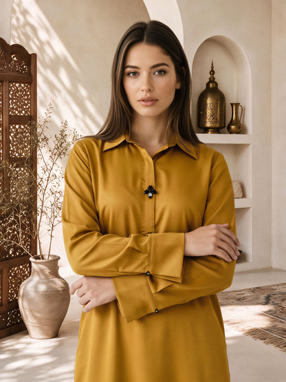 2 Piece Silk Suit- Embellished (Pret)