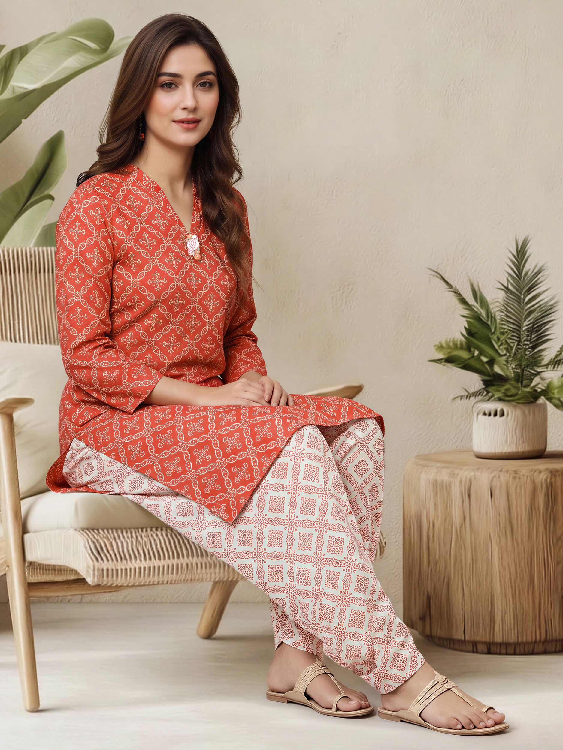 2 Piece Lawn Suit (Pret)