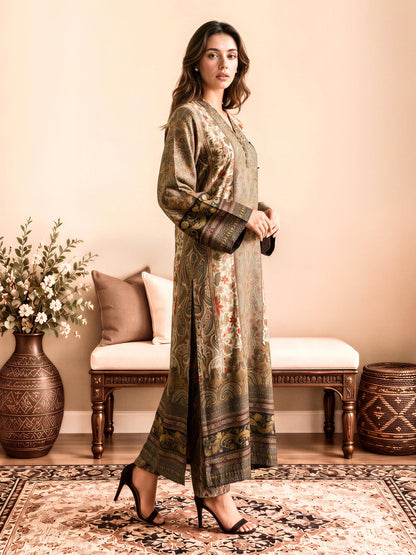 2 Piece Silk Suit (Pret)