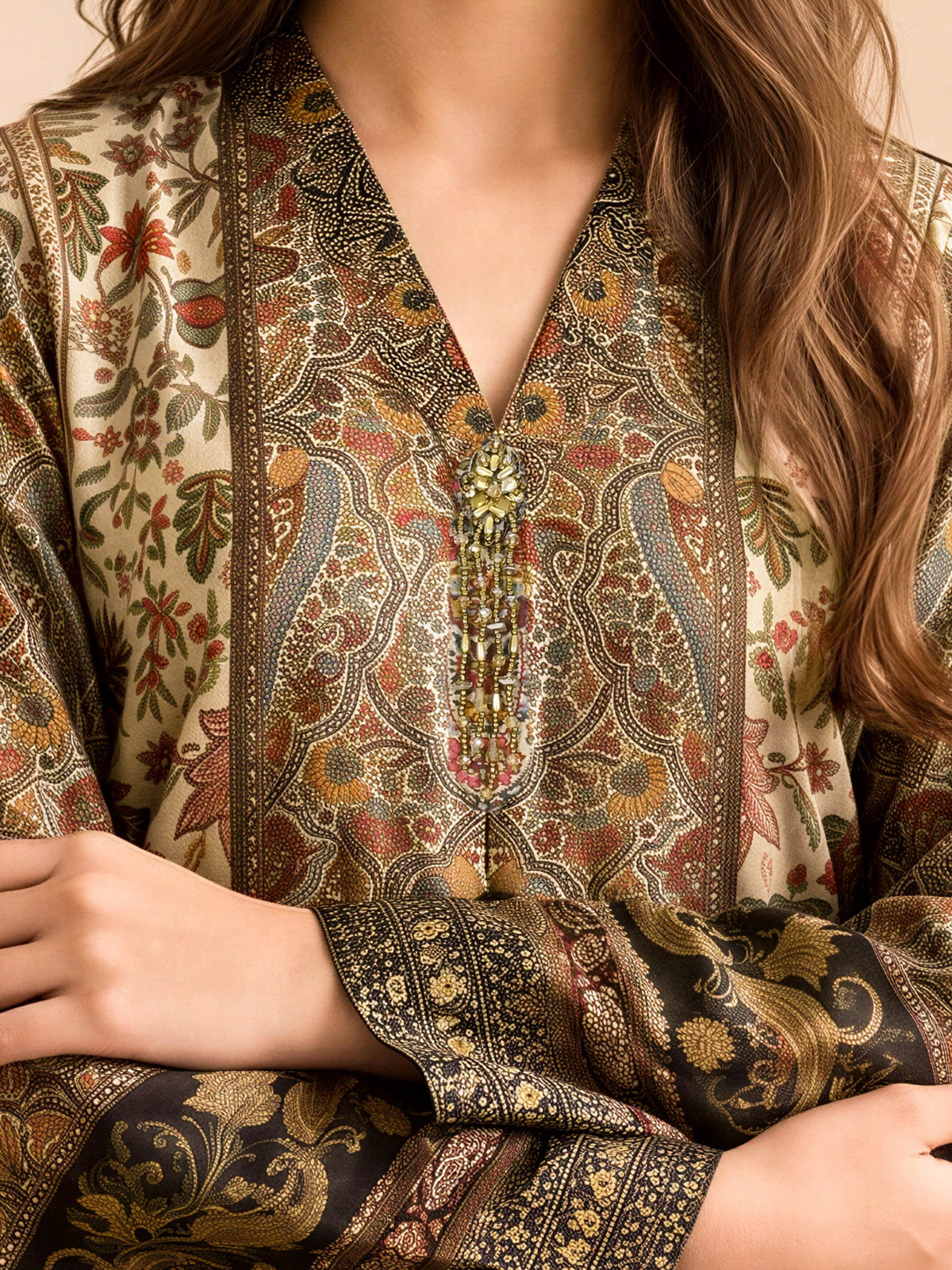 2 Piece Silk Suit (Pret)