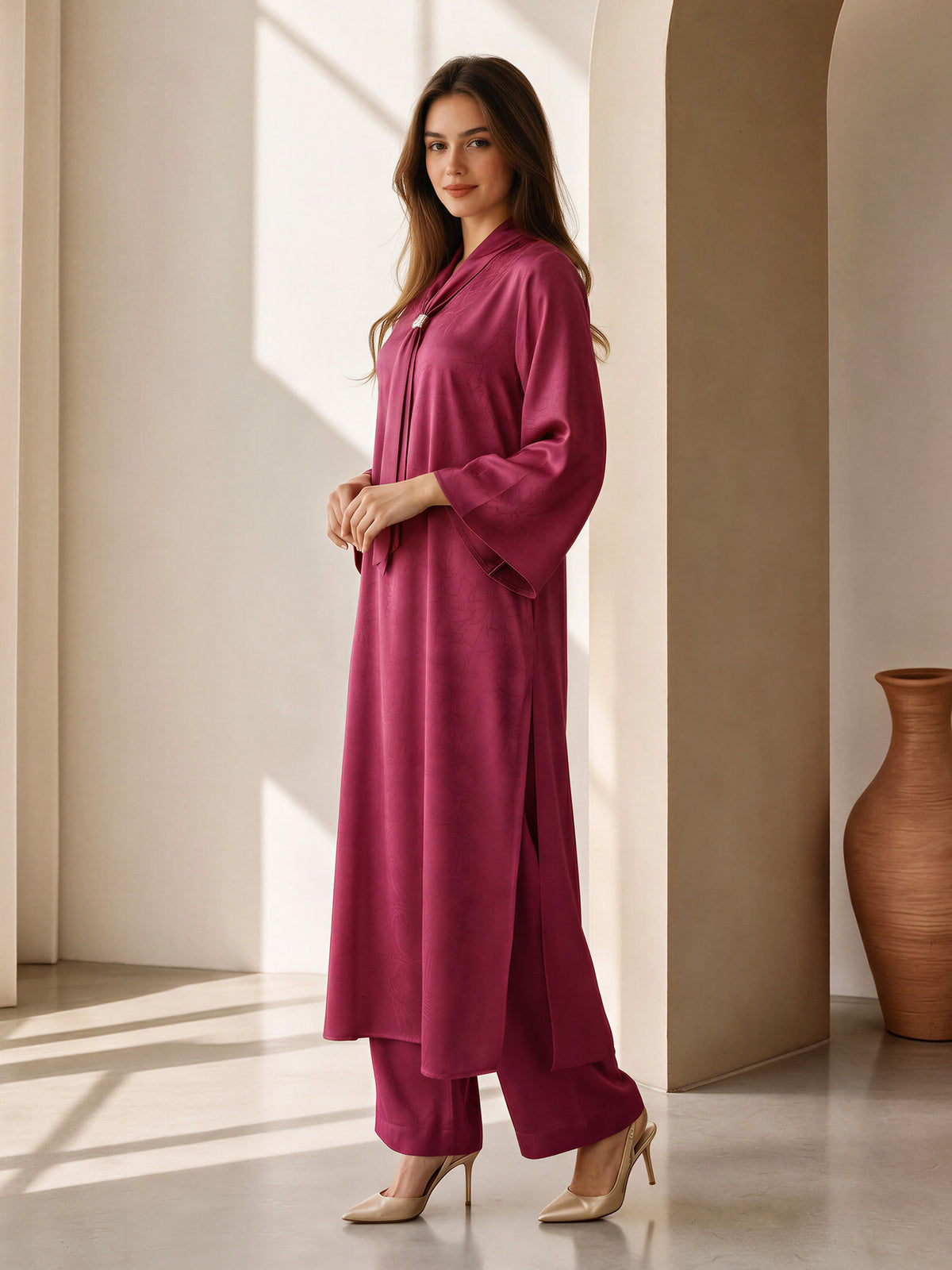 2 Piece Silk Suit (Pret)