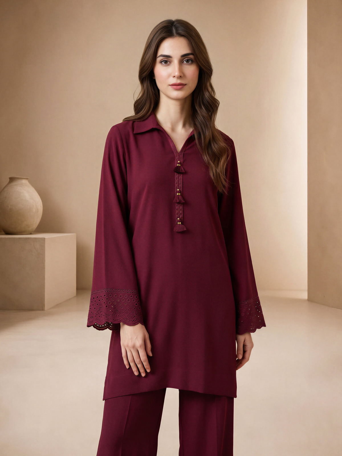 2 Piece Grip Suit- Embroidered (Pret)