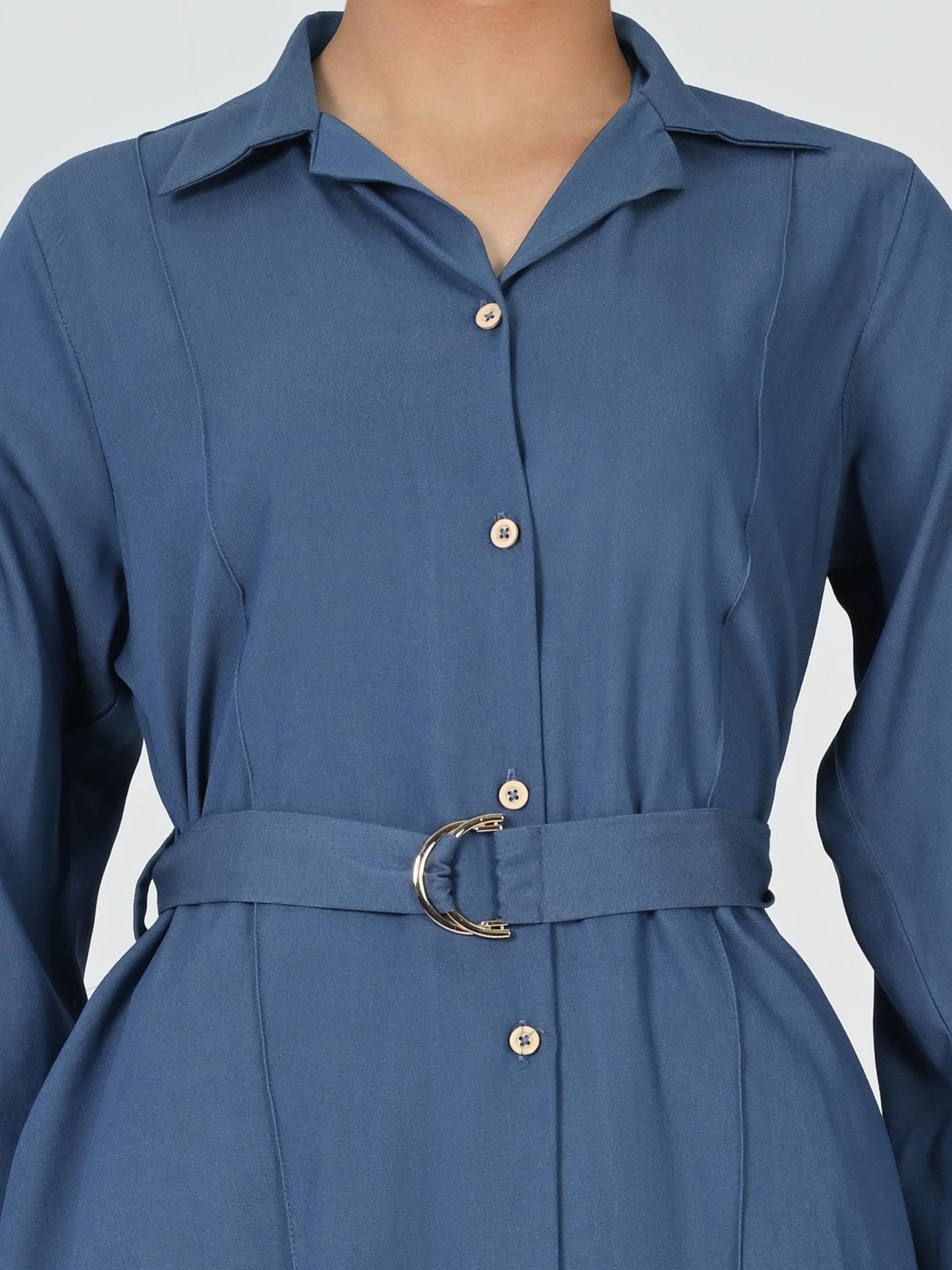 Denim Belted Co-ord Set