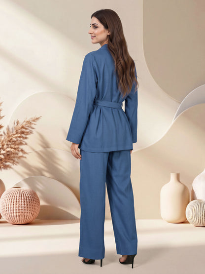 Denim Belted Co-ord Set