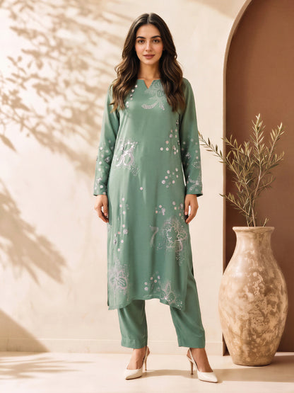 2 Piece Grip Suit- Embroidered (Pret)