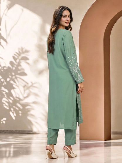 2 Piece Grip Suit- Embroidered (Pret)