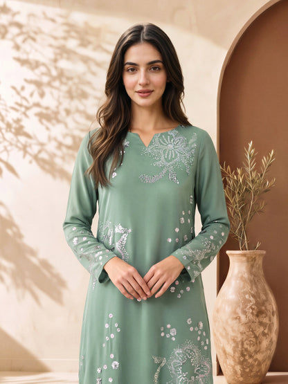 2 Piece Grip Suit- Embroidered (Pret)