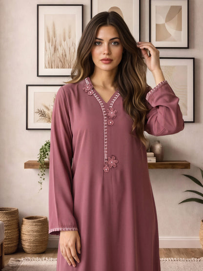 2 Piece Silk Suit- Embroidered (Pret)