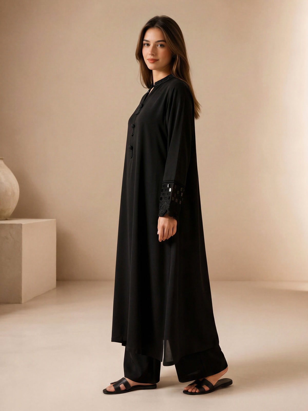 2 Piece Silk Suit- Embroidered (Pret)