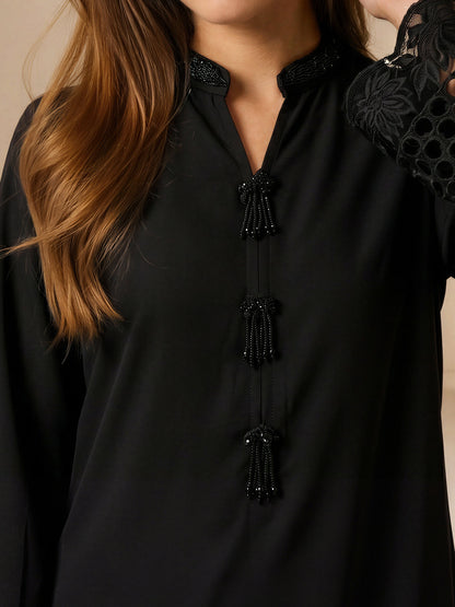 2 Piece Silk Suit- Embroidered (Pret)