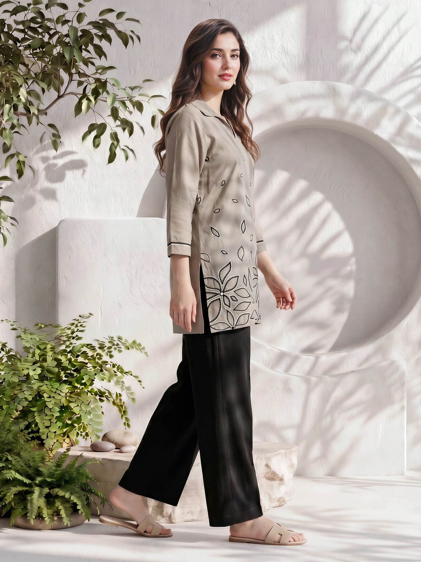 Lawn Kurti- Embroidered (Pret)