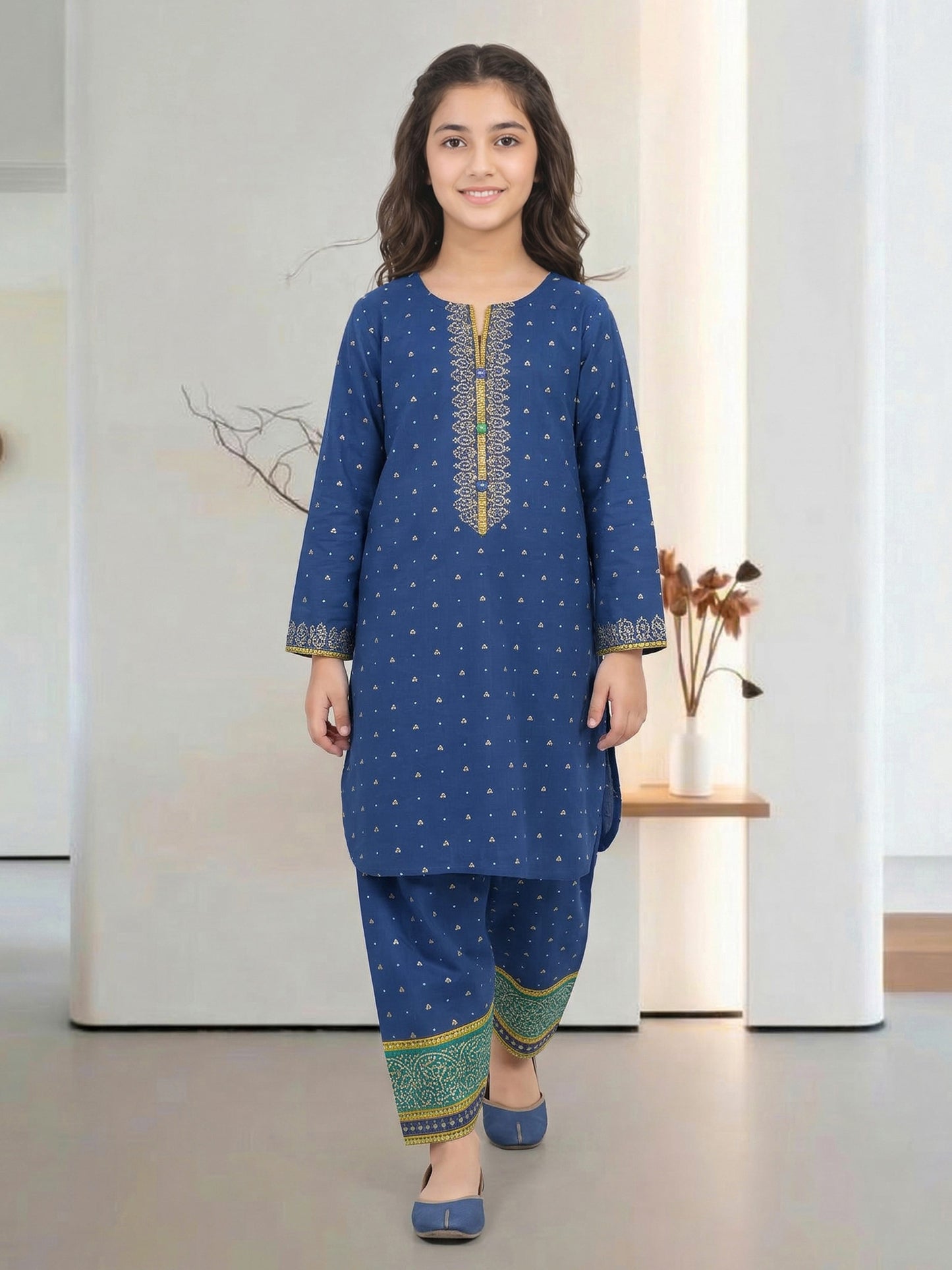 2 Piece Cambric Suit (Pret)