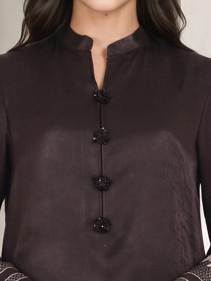 2 Piece Silk Suit- Embroidered (Pret)