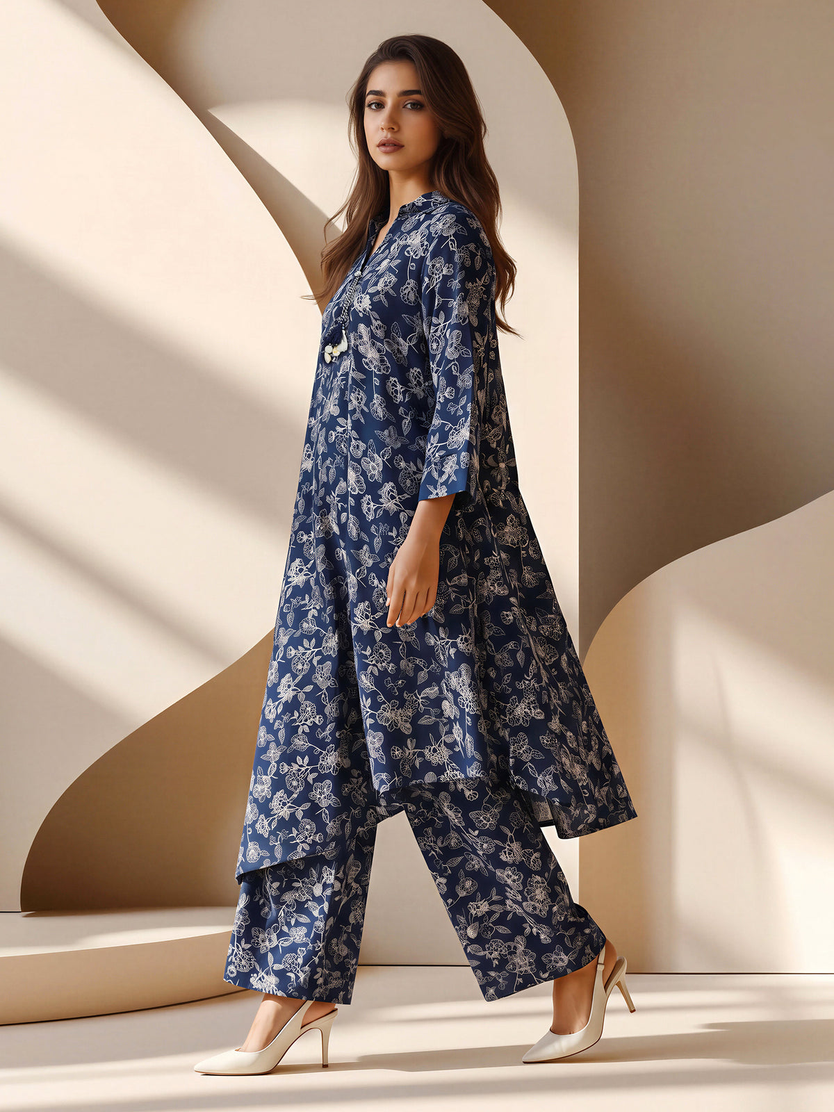 2 Piece Silk Suit (Pret)