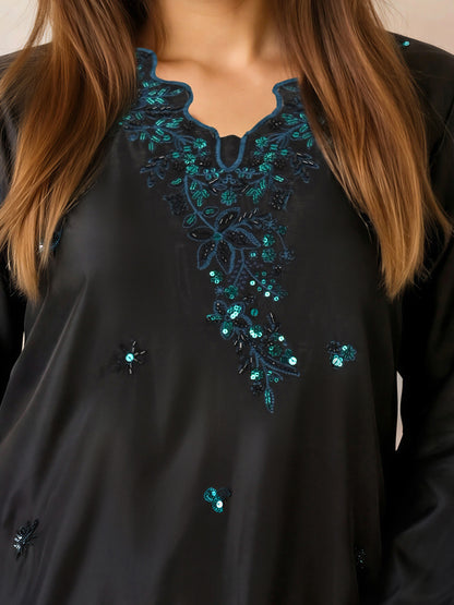 2 Piece Silk Suit- Embroidered (Pret)