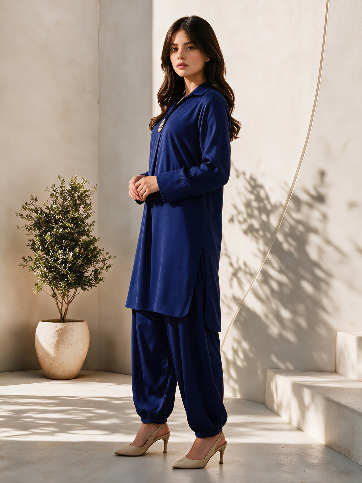 2 Piece Silk Suit (Pret)
