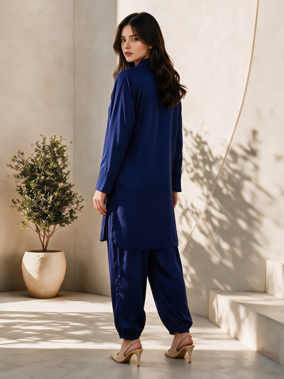 2 Piece Silk Suit (Pret)