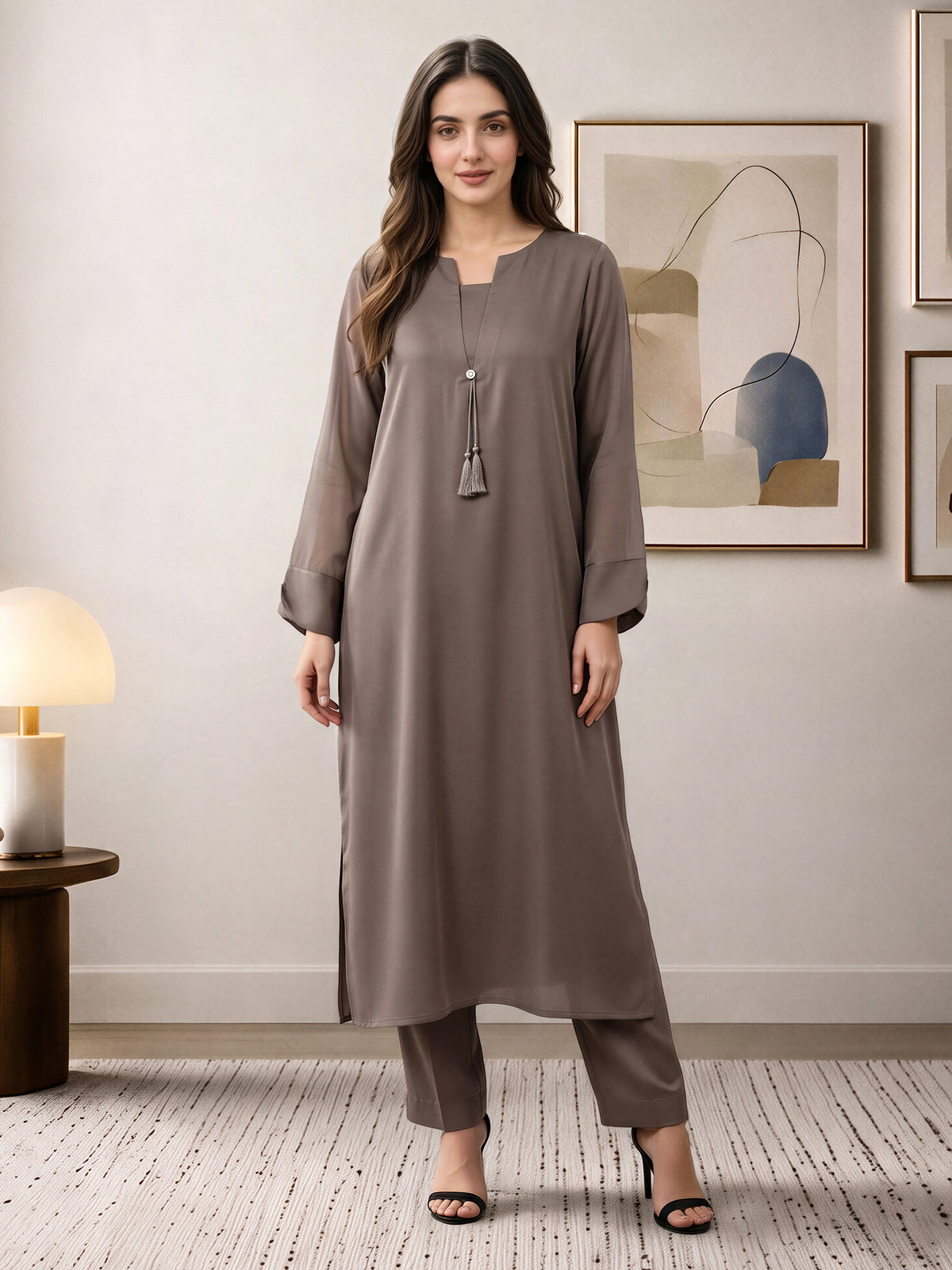 2 Piece Premium Silk Suit (Pret)