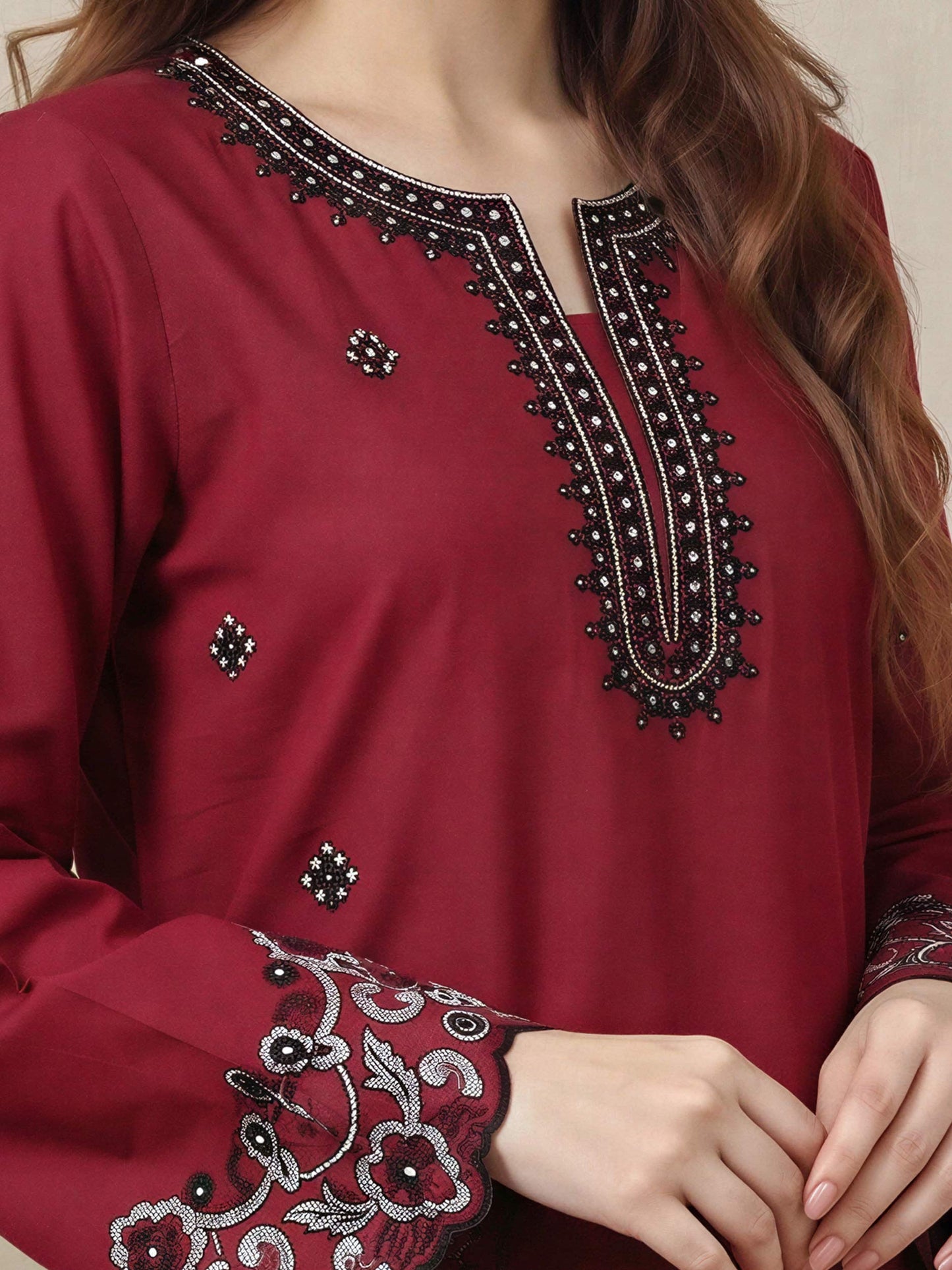 Lawn Shirt- Embroidered (Pret)