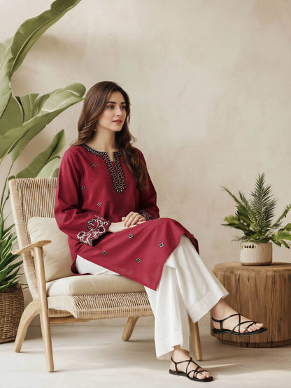 Lawn Shirt- Embroidered (Pret)