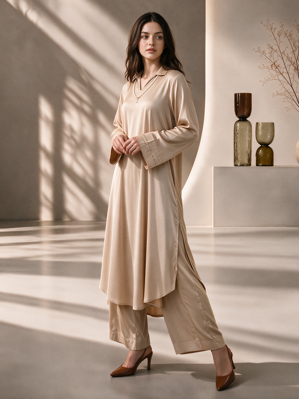2 Piece Premium Silk Suit (Pret)