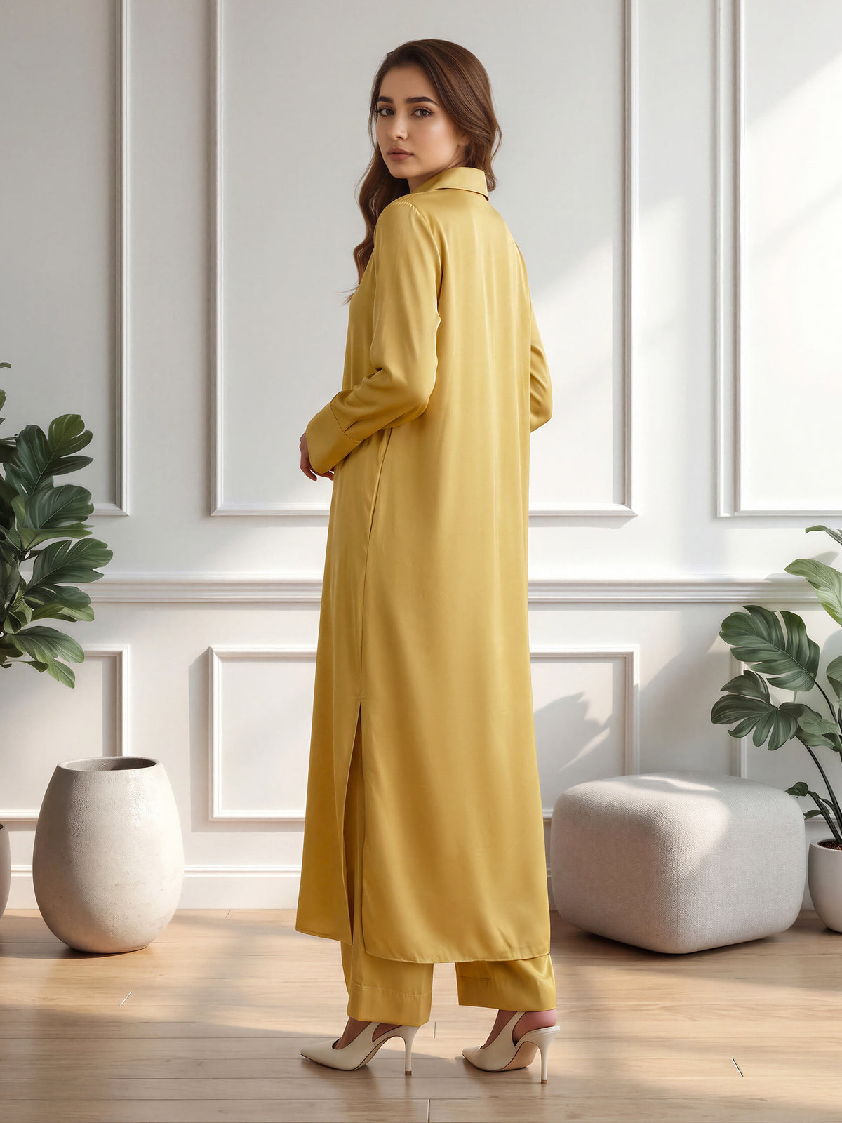 2 Piece Silk Suit (Pret)