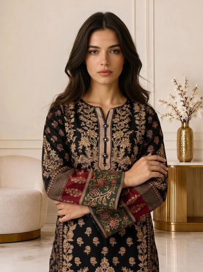 3 Piece Khaddar Suit (Pret)