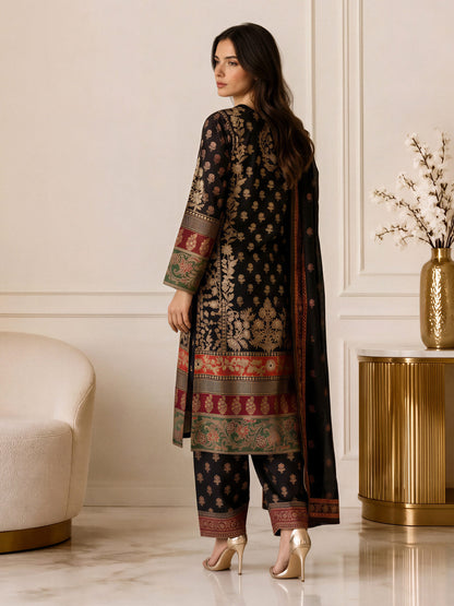 3 Piece Khaddar Suit (Pret)