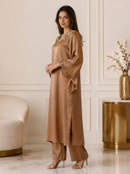 2 Piece Silk Suit- Embroidered (Pret)