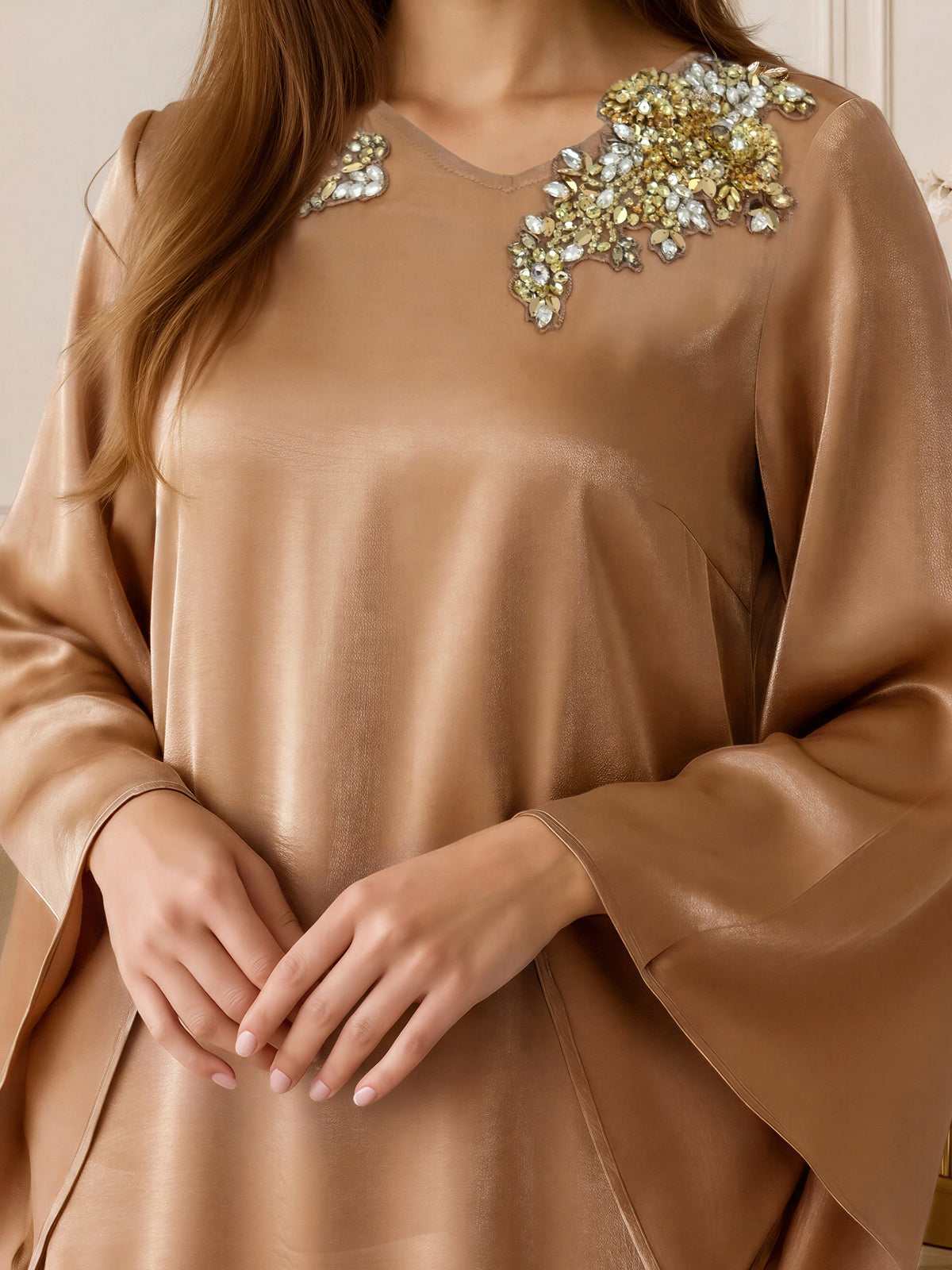 2 Piece Silk Suit- Embroidered (Pret)