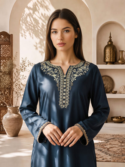 3 Piece Premium Silk Suit- Embroidered (Pret)
