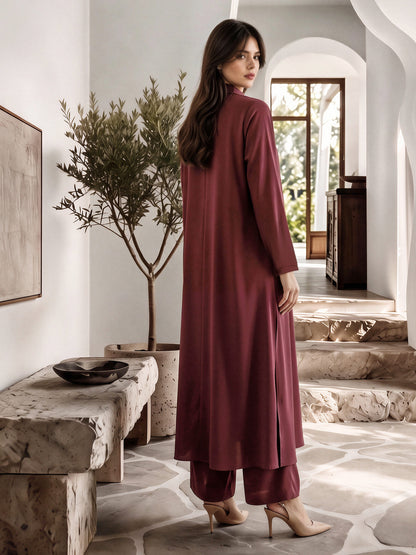 2 Piece Silk Dress Suit (Pret)