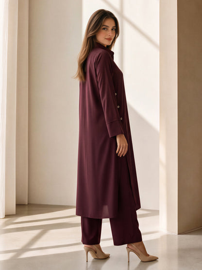 2 Piece Silk Suit (Pret)