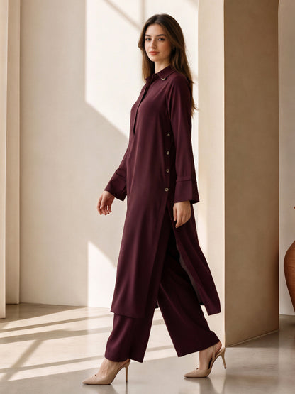 2 Piece Silk Suit (Pret)