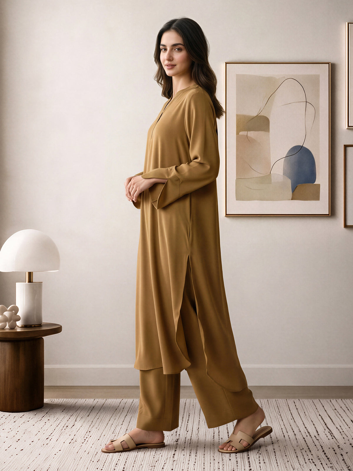 2 Piece Silk Suit (Pret)