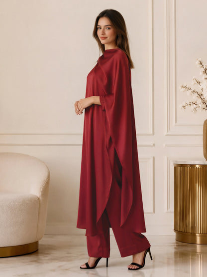2 Piece Grip Drape Suit- Embroidered (Pret)