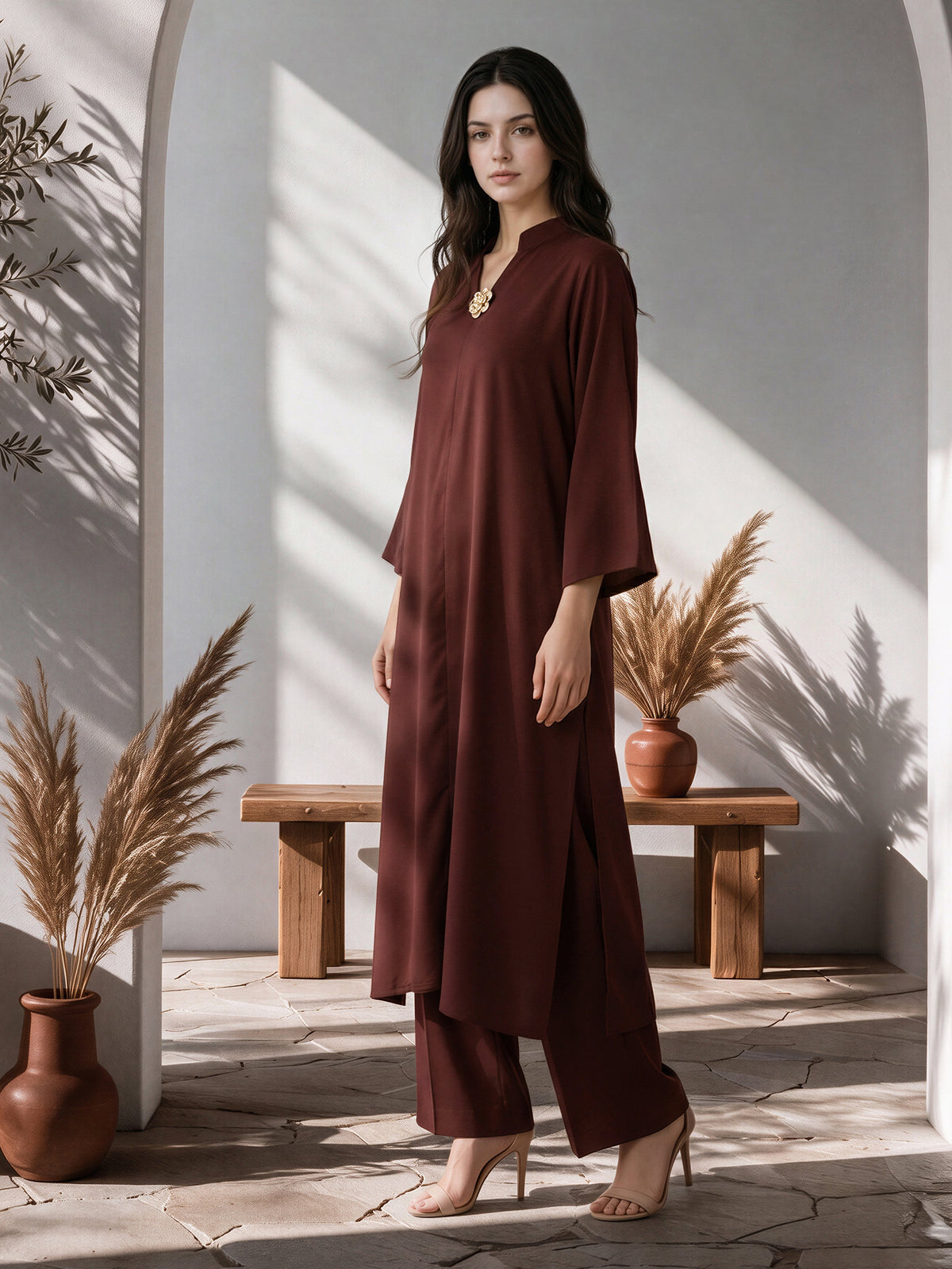 2 Piece Blended Marina Suit (Pret)