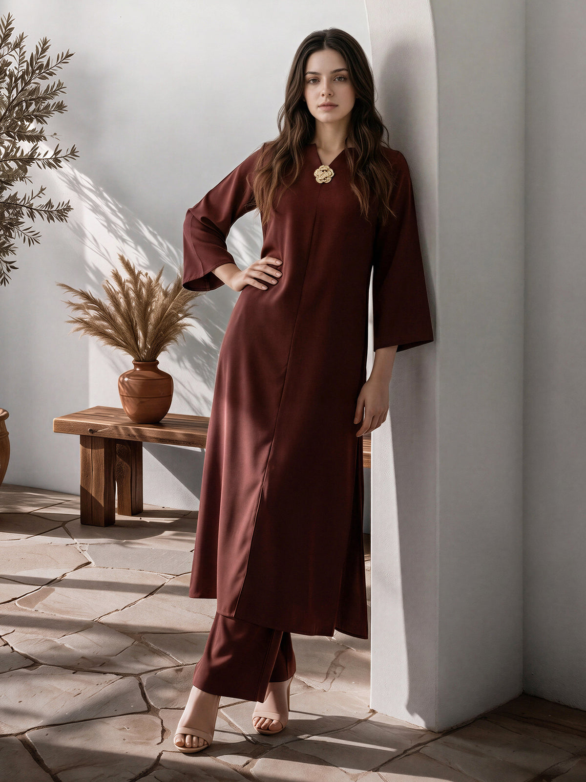 2 Piece Blended Marina Suit (Pret)