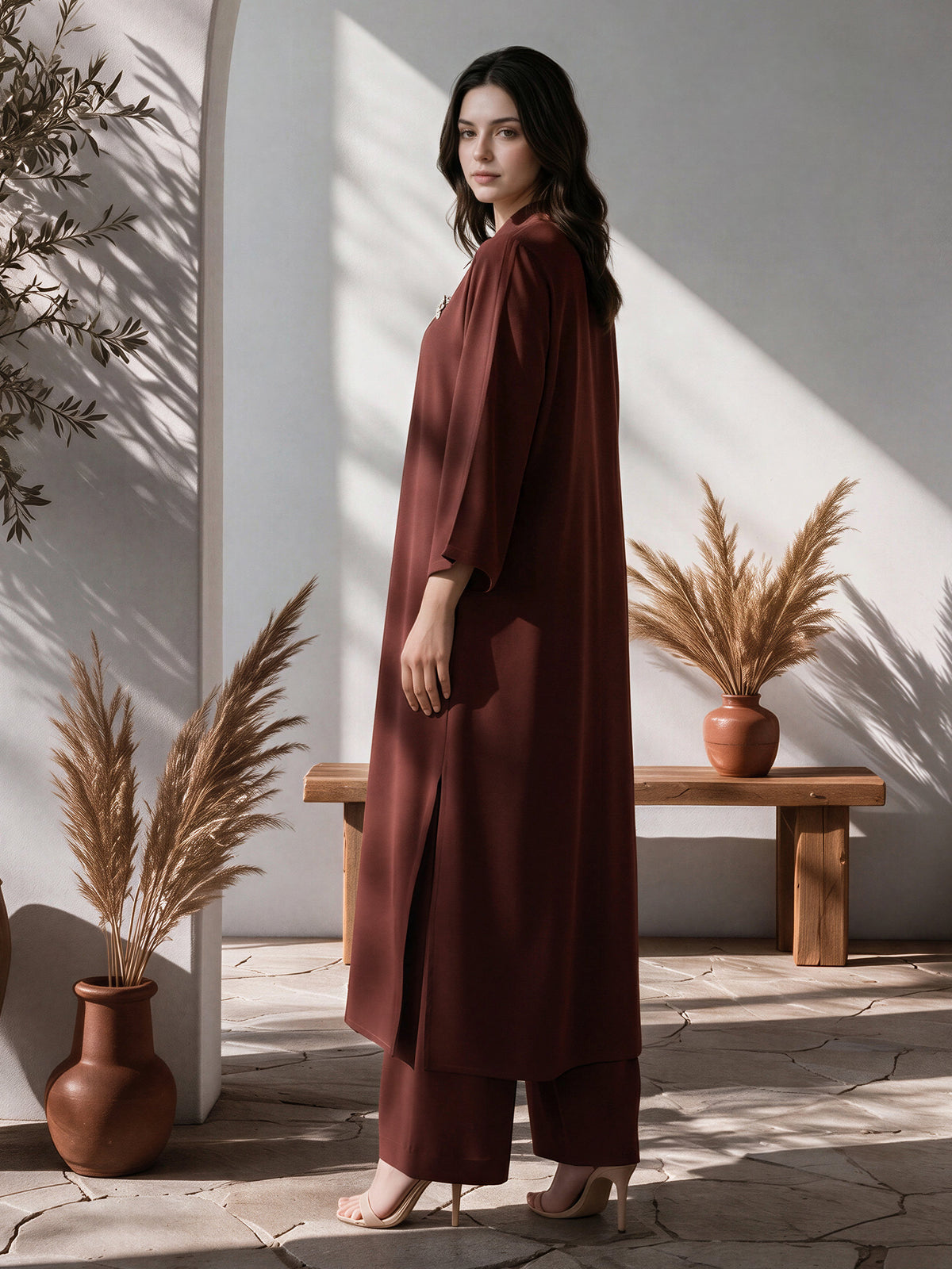 2 Piece Blended Marina Suit (Pret)